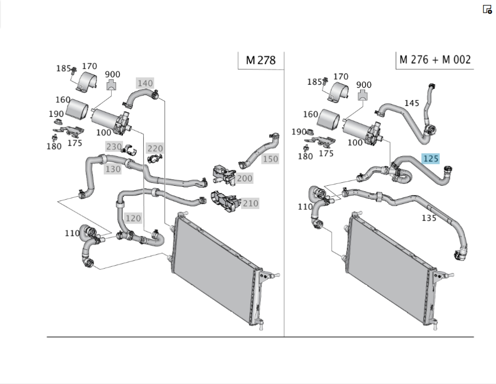 Mercedes-Benz  A1665009075 Шланг ОЖ до радіатора низької температури ML/GLE W166 GLE Coupe C292 GL/GLS X166 Одеса - фото 2