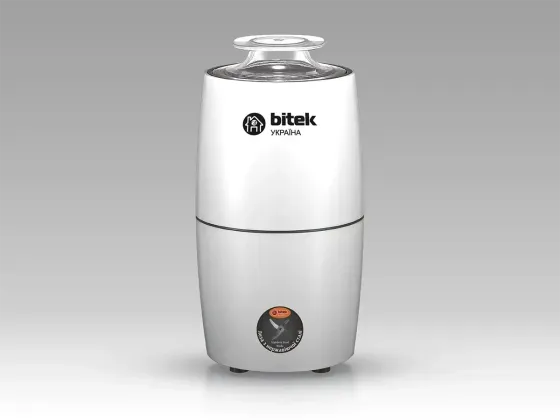 Кофемолка электрическая BITEK BT-7122 1000Вт 220В, объем 200г, 4 лезвия из нержавеющей стали, белая Киев