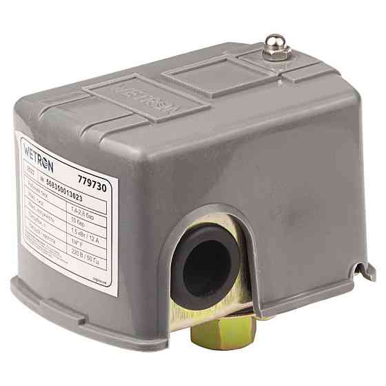 Реле тиску 1.5 кВт 1.4-2.8 бара прямо кут (гайка) WETRON (779730) Київ