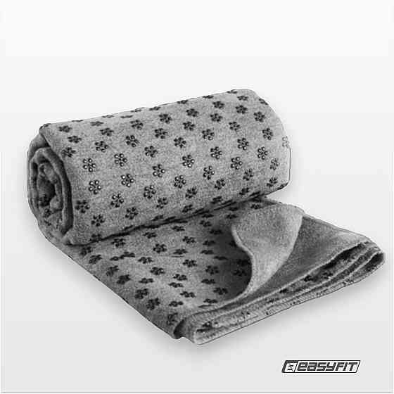 Рушник для йоги з мікрофібри EasyFit Yoga Mat Towel (Сірий) Коломыя