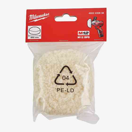 Диск полировочный, из овечьей шерсти MILWAUKEE, Ø80мм Одесса