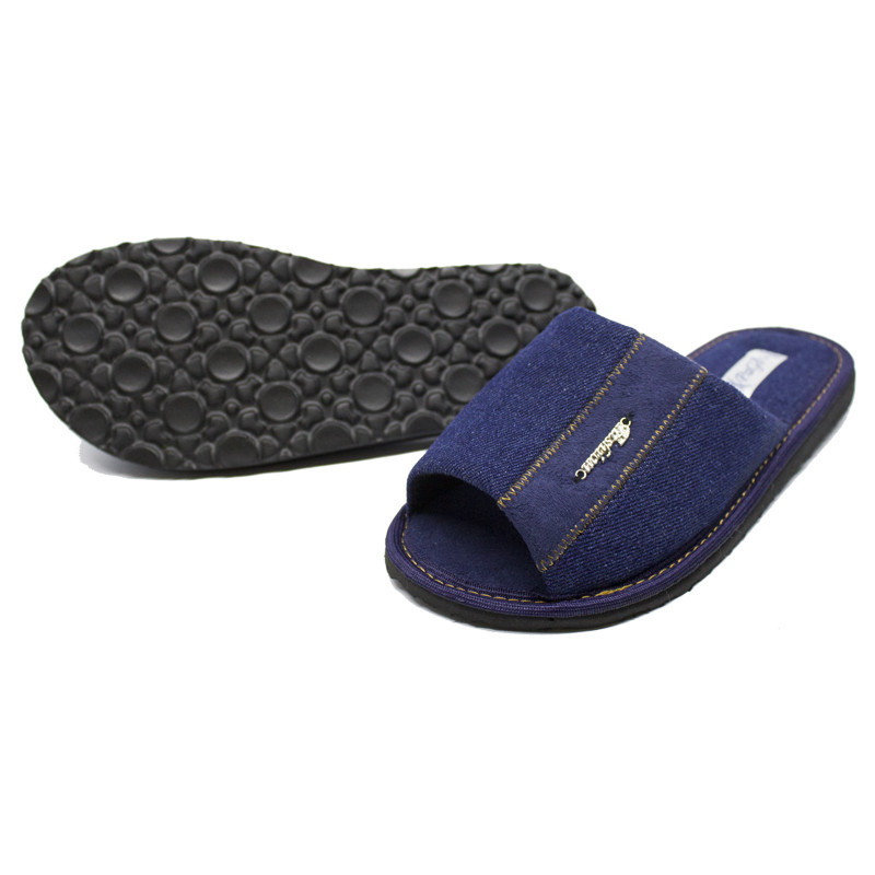 Тапочки подростковые открытые подросток домашние Фэшн Синие Одесса - изображение 3