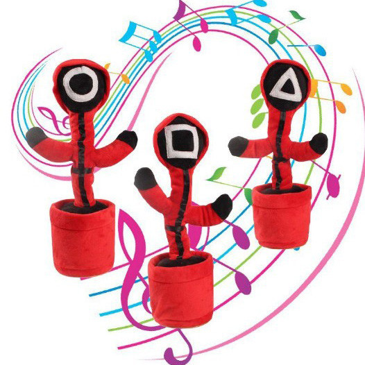 Інтерактивний танцюючий кактус на акумуляторі зі світлом, піснями та рухами Гра в кальмара Київ - фото 8