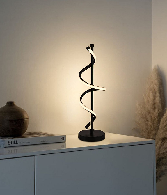 VALESO Настільна лампа світлодіодна BK 12W чорна Коломия - фото 1