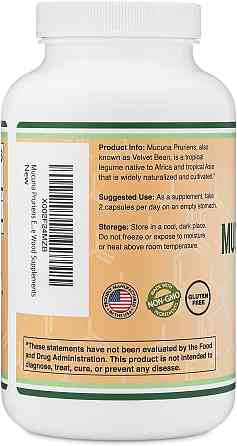 Экстракт Мукуны Double Wood Supplements Mucuna Pruriens Extract 1000 mg 210 caps Луцк