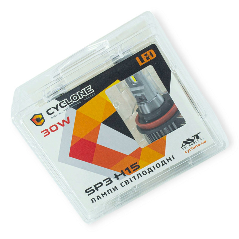 Автолампа H15 12V-24V SP3 30W 6000K 7000L LED радіатор Мукачево - фото 1