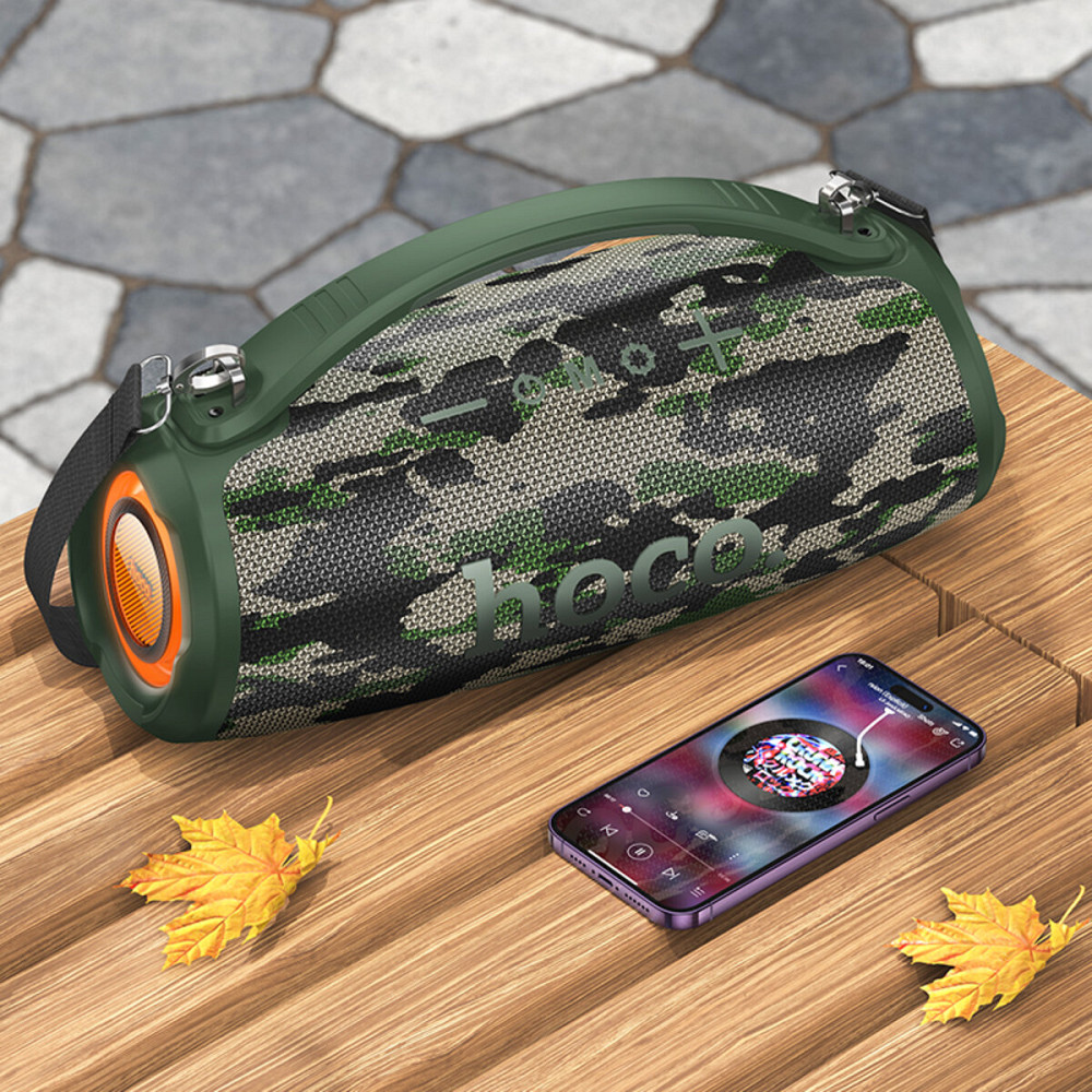 Портативна колонка HOCO HA4 Surge outdoor BT speaker Camouflage Green (6942007612272 ) Киев - изображение 3
