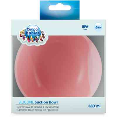 Тарілка дитяча Canpol babies силіконова на присосці - рожева (51/400_pin) Вінниця