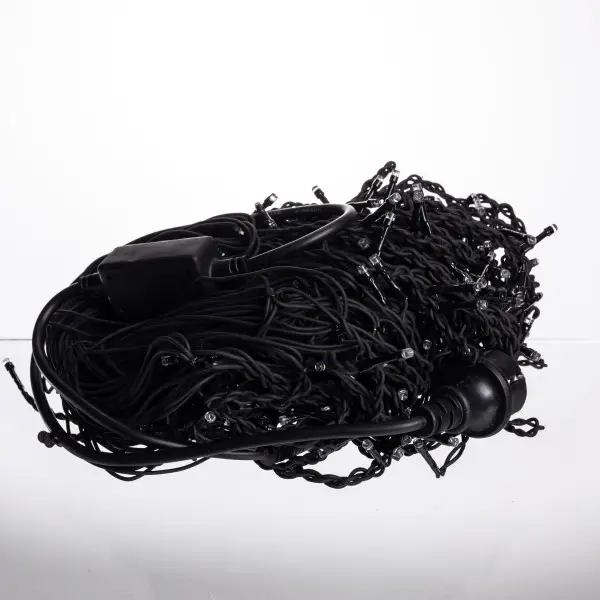 Вулична гірлянда Бахрома 20 м 335 LED гірлянда штора чорний провід Мультиколір 20MBML Коломия - фото 4