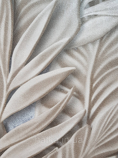 Шпалери метрові вінілові на флізеліні Sintra Vila листя гілки коричневі на сірому 533420 Київ - фото 3