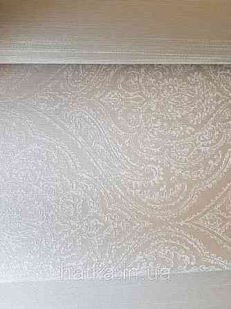 Текстильні шпалери на флізеліновій основі Cador Rasch Textil 086736 бежевий капучіно мокко з сріблом Київ