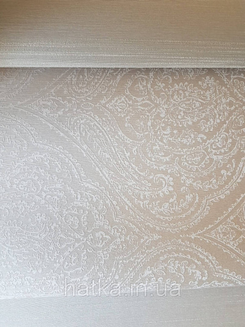 Текстильні шпалери на флізеліновій основі Cador Rasch Textil 086736 бежевий капучіно мокко з сріблом Київ - фото 2