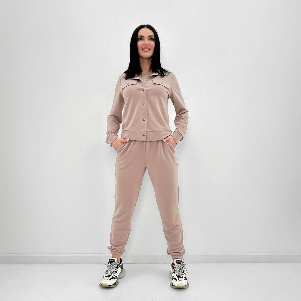 Женский трикотажный костюм тройка 