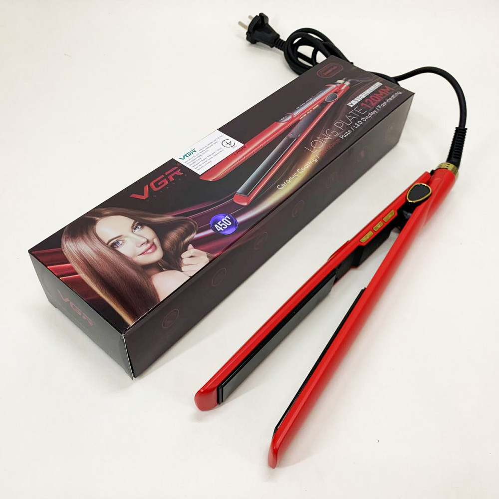 Ергономічна праска-випрямляч VGR V-518, Професійна праска, Щипці для кучерявого волосся NM-60 Івано-Франківськ - фото 4