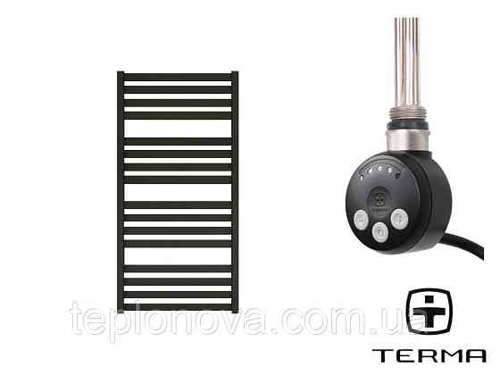 Электрический Полотенцесушитель Плоский Черный 960х500 Terma Marta Черновцы