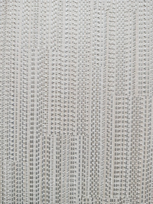 Шпалери вінілові на флізелін Sirpi Alta gamma Sempre 3 рогожка тонка структурна смужка бежева з сріблом Київ - photo 3