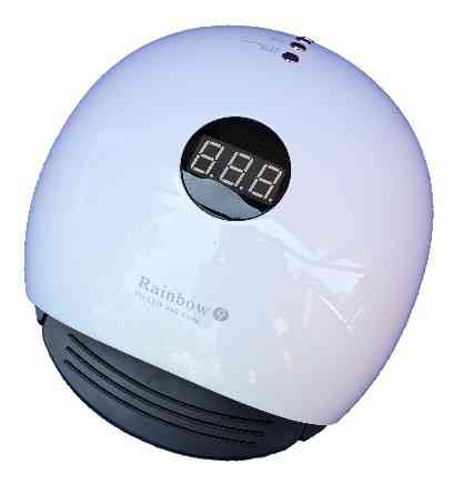 Гібридна світлодіодна UV/LED-лампа Sun RAINBOW 9 48 вт (Сан ван) з пам'яттю та зупинкою таймерів.Біла Київ