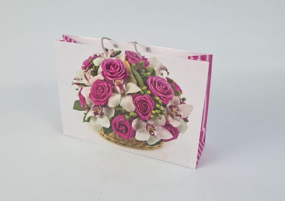 Бумажный большой горизонтальный пакет  36/22/10(артBG-082) (12 шт) Харьков - изображение 1