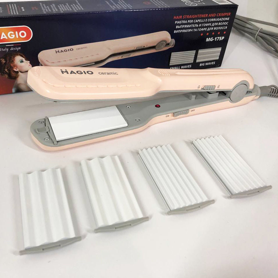 Электрический выпрямитель для гладких волос MAGIO, Плойка-выпрямитель, Гофре плойка утюжок для волос HA-48 Львов - изображение 5