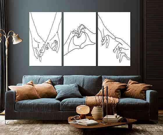 Модульная картина в гостиную / спальню   Закохані    ART-198_3A 100х150 см Киев