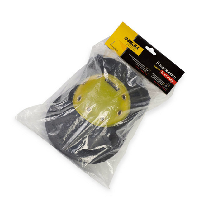 Наколінники поліестер, міцний пластик, м'які подушки, еластичні ремені, чорні Мукачево - фото 4