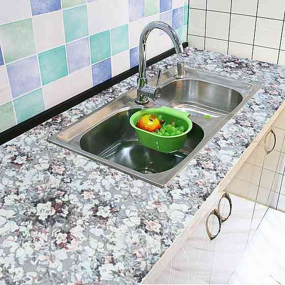 Самоклеящаяся пленка с узором серых роз Киев