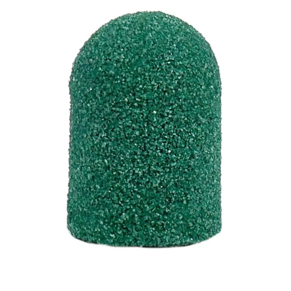 Колпачки педикюрные на пластиковой основе 80 гритт зеленый. 1шт Киев - изображение 1