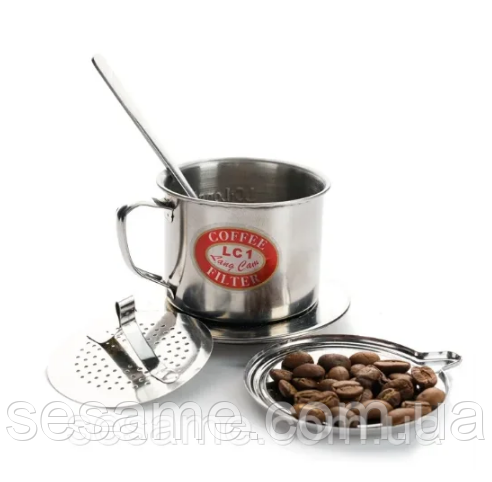 Вьетнамский фильтр для кофе Фин Long Cam Phin №7. 100 мл.кофе по -вьетнамски Харьков - изображение 2