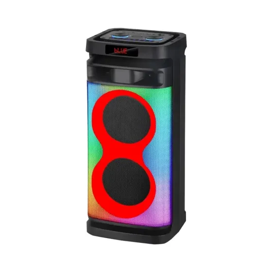 Портативна акустична колонка B208-09 80Вт 2x8" TWS/FM/USB/TF/BT/LED з 2 мікрофонами Одеса