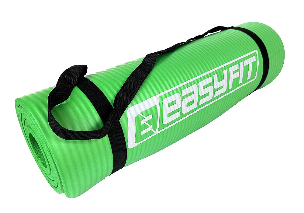 Килимок для фітнесу та йоги EasyFit NBR 10 мм Зелений Коломия - фото 7