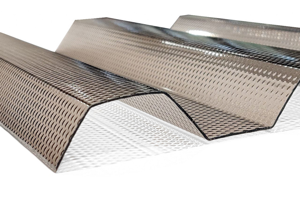 Профилированный монолитный поликарбонат TOPLIGHT MICROPRISMA 76/18 бронза призма 0,9мм 104х400см Львов - изображение 2