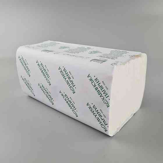 Полотенце бумажное v-складка белое(150листов) 230*210 2 шар. 'Кохавинська папірня