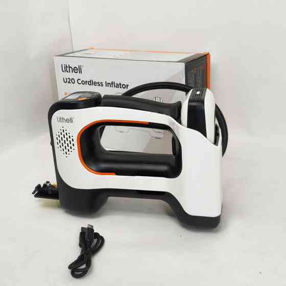 Аккумуляторный компрессор с фонарем Litheli питание от павербанка УМБ Litheli Power Bank 20000 мАч 45Вт YA-74 Львів