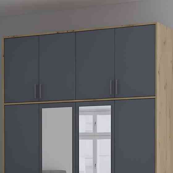 Антресоль высокая Doros Ронди Дуб Артизан/Графит 4 ДСП 160х52х65 (DRS-011907) Днепр