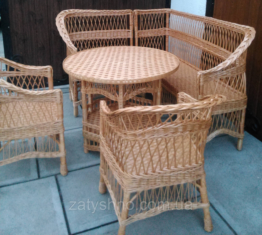 Плетеный кухонный уголок из лозы Киев - изображение 3