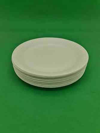 Тарілка паперова 18 см Біла 50 шт (1 пачка) Харків