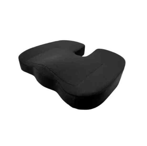 Подушка ергономічна PS 01 з підігрівом для офісу та вдома з ефектом пам'яті Чорний Київ