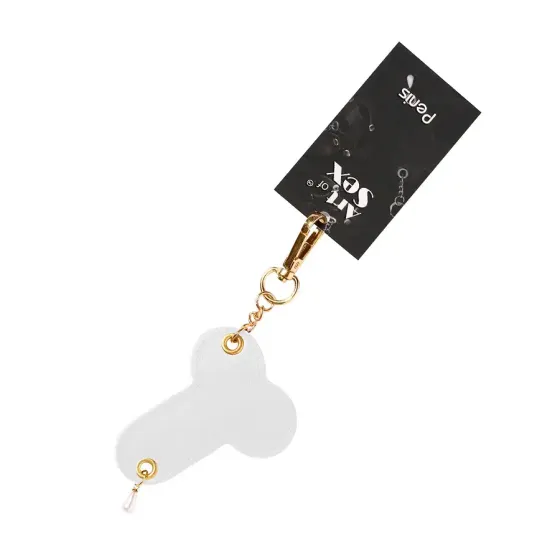 Брелок на карабіні для ключів Art of Fhallus, Білий Львов