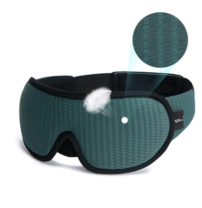 Маска для сну на очі one size зелений Київ - фото 1