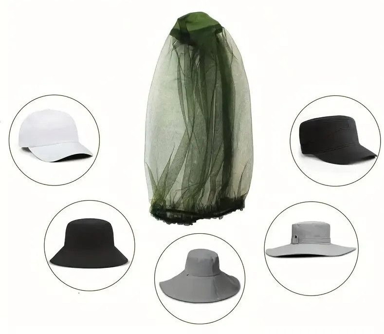 Сетка от комаров на голову анти москитная олива Одесса - изображение 20