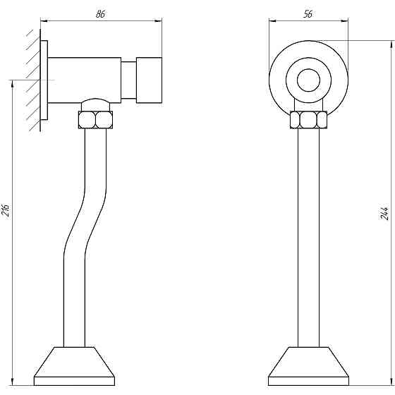 Кран-дозатор для пісуара TOPAZ TP-0201A Тернопіль