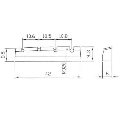 Порожок для гитары Paxphil NT007 White Винница