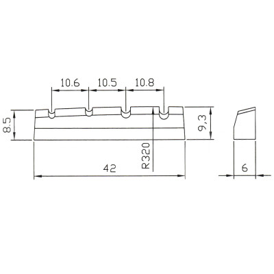 Порожок для гитары Paxphil NT007 White Винница - изображение 2