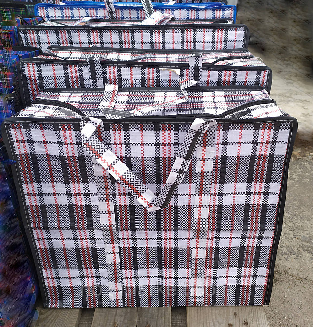 Сумка хозяйственная с молнией 105 х 60 х 35 см 6 шт упаковка К9 Харьков - изображение 1