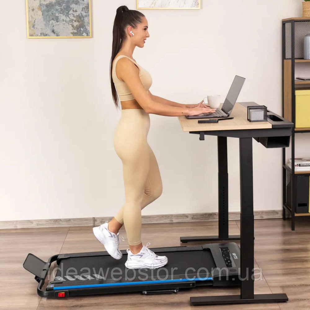 Бігова доріжка GYMTEK XT400 електрична складана для дому та офісу для ходьби та бігу до 10 кмч Bluetooth динаміки пульт ДК Київ - фото 15