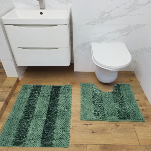 Набір килимків для ванної 2шт: 55*50см+55*80см Матрас м'ятний Дариана Житомир - изображение 4