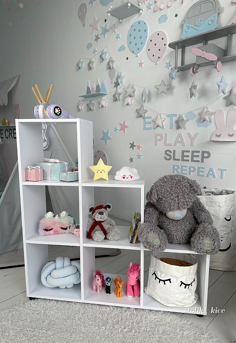 Стелаж пірамідка дитячий. Полиця для книг та іграшок Київ - фото 4