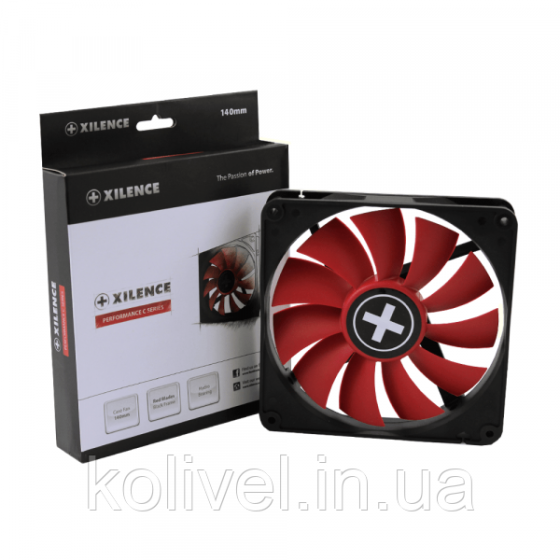Вентилятор для корпуса 140mm Xilence XPF140.R Red/Black, Retail Box (XF050) Киев