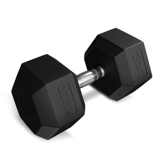 Гантеля шестигранная прорезиненная TX-175RD Trex Sport 17,5кг Киев - изображение 1