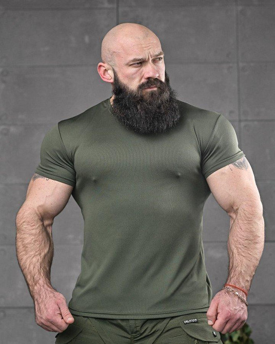 Тактична футболка потоотводная любов олива ДЛ6549 Одеса - фото 2